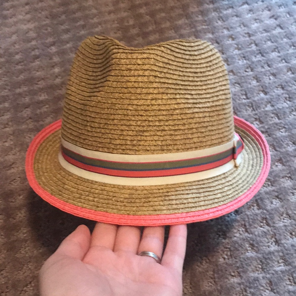 Pink tan fedora